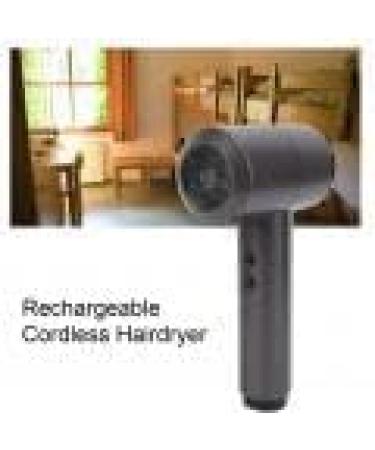 Compact Hair Dryer Travel Hair Dryer Portable Blow Dryer for Women Men Rechargeable Cordless Hairdryer 5000mAh 6 Speed Adjustment Fast Drying for Home Camping(Coffee) - Buy Online on GoSupps.com