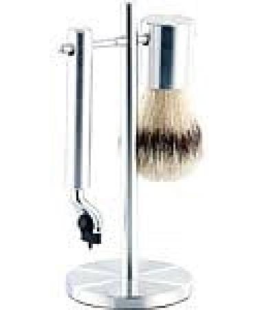 Sichler Men's Care Razor Plane Set - Stainless Steel Shaving Set with Brush & Stand Compatible with Gillette Blades - Premium Grooming Essentials - Buy Online on GoSupps.com