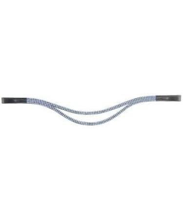 Buy HKM 102104-20 Full Browband with Wave Duo in Red & Blue Premium Quality Equestrian Gear for International Shipping - Buy Online on GoSupps.com