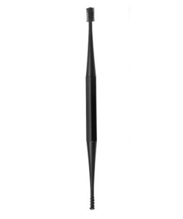 1PC Soft Silicone Ear Pick Double-ended Earpick Ear Wax Curette Remover Ear Cleaner Spoon Spiral Ear Clean Tool Spiral Design - (Color: black)