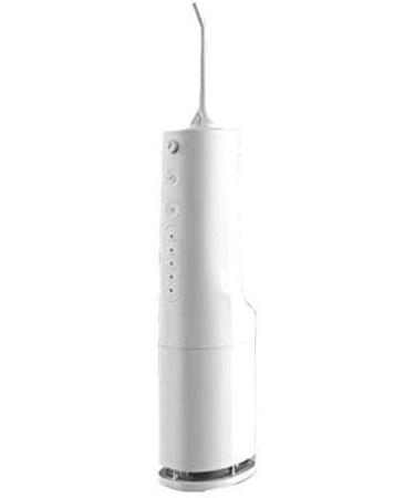 Water Flosser Cordless Teeth Cleaner Dental Oral Irrigator Power Dental Flossers IPX7 Waterproof Teeth Cleaner with 4 Cleaning Modes Detachable Water Tank for Home Travel (Color : White) (Colo