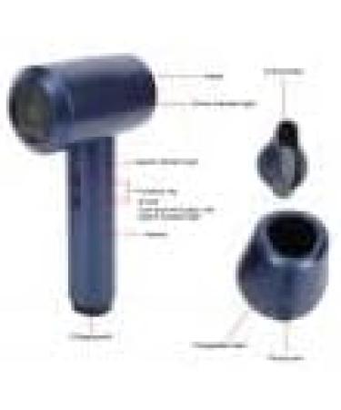 Compact Hair Dryer Travel Hair Dryer Portable Blow Dryer for Women Men Rechargeable Cordless Hairdryer 5000mAh 6 Speed Adjustment Fast Drying for Home Camping(Blue) - Buy Online on GoSupps.com