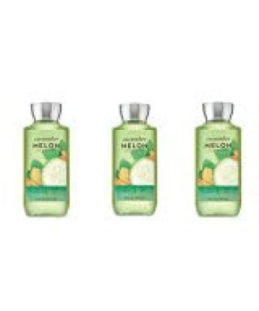 x3 Bath and Body Works Cucumber Melon Shower Gel Original Set Cucumber Melon 10 Fl Oz (Pack of 3)