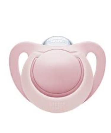 NUK Orthodontic Pacifiers Pink-Powder Pink 6-18 Months | Best for Breastfed Babies | BPA Free | Shaped to Soothe | 2-Pack - Buy Online on GoSupps.com