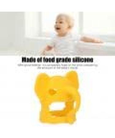 Buy Yellow Elephant Silicone Baby Teething Mitten - Soothing Chew Toy for Baby Teething Relief - Buy Online on GoSupps.com