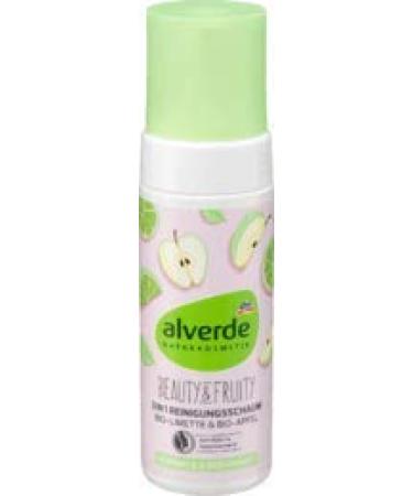 alverde Naturcosmetik Beauty & Fruity 3 in 1 Cleansing Foam Organic Lime Apple 150 ml