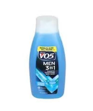 VO5 Men's 3-in-1 Shampoo Conditioner & Body Wash - Ocean Surge - Nourishing Vitamins A H C B5 B3 - 18 Fl Oz - Hydrate Hair & Skin - Buy Online on GoSupps.com