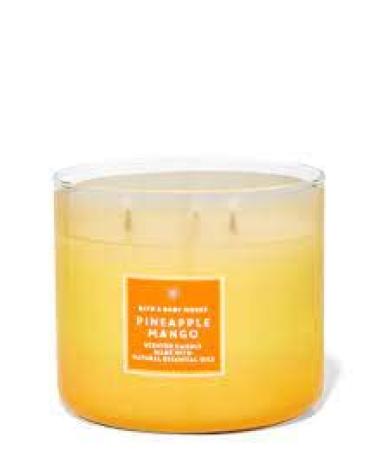 Pineapple Mango 3-Wick Candle 14.5 oz / 411 g Made with Natural Essential Oil