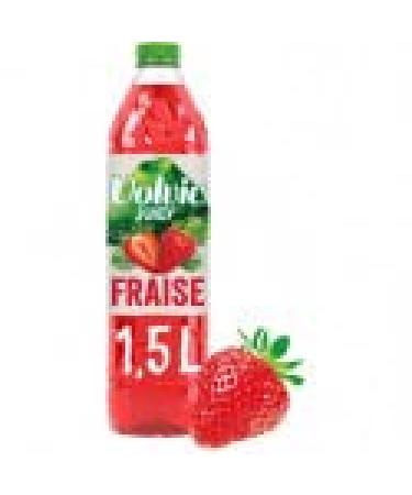 Volvic Juicy Strawberry Fruit Water 1.5 L – Pack of 4 – Sold as a Set