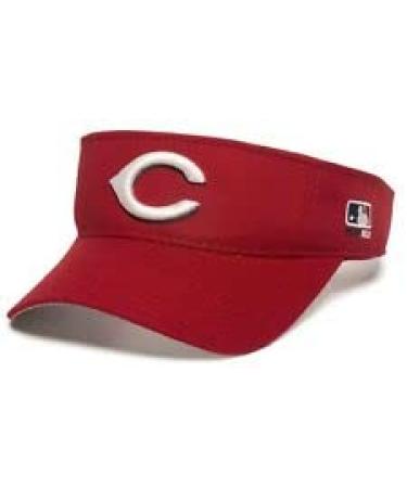 Cincinnati Reds Red Golf Sun Visor Hat Cap Adult Men's Adjustable