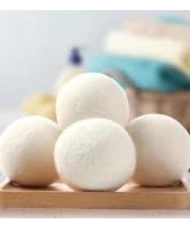 XL Organic Wool Dryer Balls - 100% New Zealand Wool Fabric Softener | Reusable Laundry Balls for Wrinkle Reduction (6 Pack) | Eco-Friendly Home Essentials - Buy Online on GoSupps.com