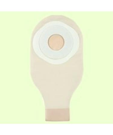 ConvaTec 022768 ActiveLife One-Piece Drainable Pouch with Pre-Cut Stomahesive Skin Barrier Tape Collar 12" Pouch with 1-Sided Comfort Panel Tail Clip Transparent 1-3/4" Stoma Opening Pack of 10