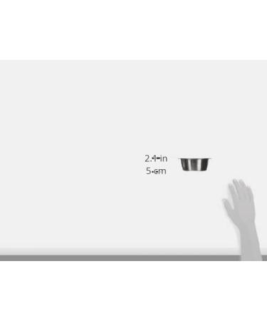 Croci DOS Stainless Steel Dog Bowl - 0.5L Hygienic & Durable Container, Dishwasher Safe - 13cm Silver - Buy Online on GoSupps.com