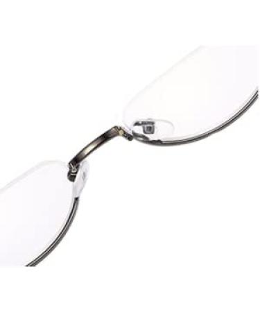 VISENG 3 Pack Vintage Alloy Half Moon Reading Glasses Women Men Slim Half Frame Lens Readers Glasses +2.75 3 Pack(red?brown?gray) 2.75 Diopters - Buy Online on GoSupps.com