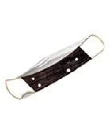 Buck Knives 110 Folding Hunter Knife with Brass Bolsters and Ebony Handles | 3-3/4 420HC Blade | Includes Leather Sheath - Buy Online on GoSupps.com