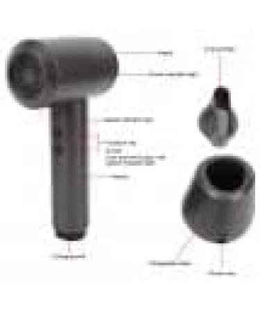 Compact Hair Dryer Travel Hair Dryer Portable Blow Dryer for Women Men Rechargeable Cordless Hairdryer 5000mAh 6 Speed Adjustment Fast Drying for Home Camping(Coffee) - Buy Online on GoSupps.com