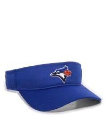 OC Sports Blue Jays Blue Mesh Golf Visor Hat Cap Adult Men's Adjustable