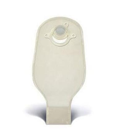 ConvaTec 411265 Natura 12" Two-Piece Drainable Pouch with 1-Sided Comfort Panel Tail Clip Filter Transparent 1-3/4" Flange Pack of 10