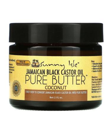 Sunny Isle Jamaican Black Castor Oil Pure Butter Coconut 2 fl oz
