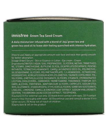 Innisfree Green Tea Seed Cream 50ml - Hydrating & Nourishing Moisturizer - Buy Online on GoSupps.com