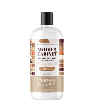 Therapy Clean Wood & Cabinet Cleaner & Polish with Essential Oils 16 fl oz (473 ml)