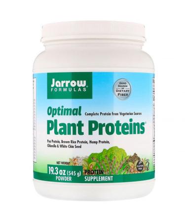 Jarrow Formulas Optimal Plant Proteins Powder 19.3 oz (545 g)