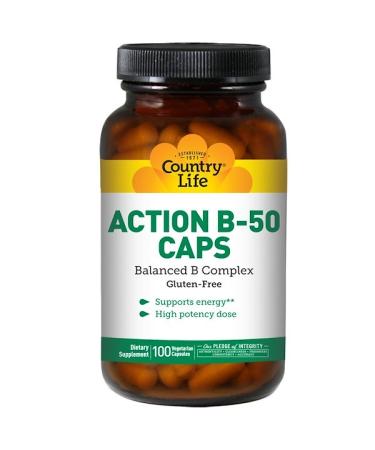 Country Life Action B-50 Caps 100 Vegetarian Capsules