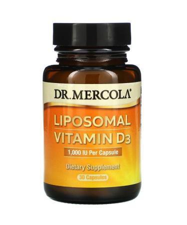 Dr. Mercola Liposomal Vitamin D3 1000 IU 30 Capsules