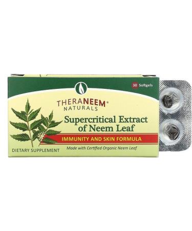 Organix South TheraNeem Naturals Supercritical Extract of Neem Leaf 30 Softgels