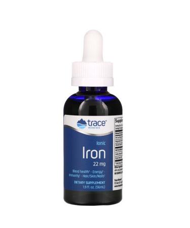 Trace Minerals Research Ionic Iron 22 mg 1.9 fl oz (56 ml)