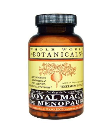 Whole World Botanicals Royal Maca for Menopause 500 mg 120 Vegetarian Capsules