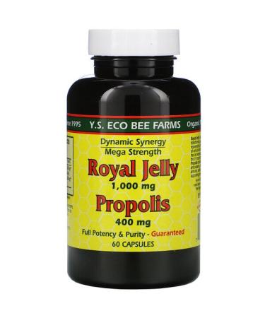 Y.S. Eco Bee Farms Royal Jelly Propolis 60 Capsules