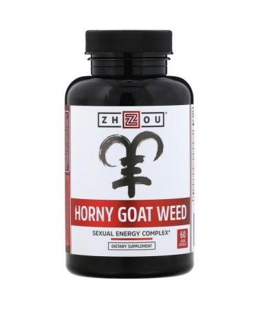 Zhou Nutrition Horny Goat Weed Sexual Energy Complex 60 Veggie Capsules