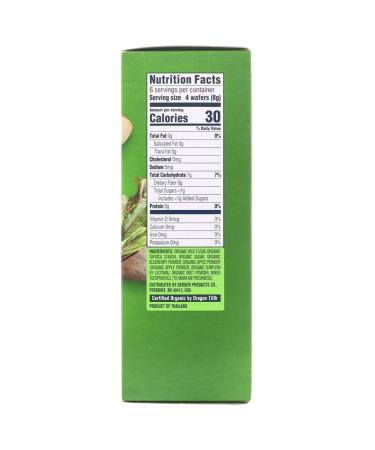 Gerber Organic Teething Wafers - Blueberry Apple Beet, 12 Packs (2 Wafers Each) | 7+ Months - Buy Online on GoSupps.com