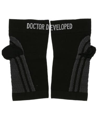 Doctor Arthritis Copper Foot Sleeve - Large Black (1 Pair) | Pain Relief & Support - Buy Online on GoSupps.com