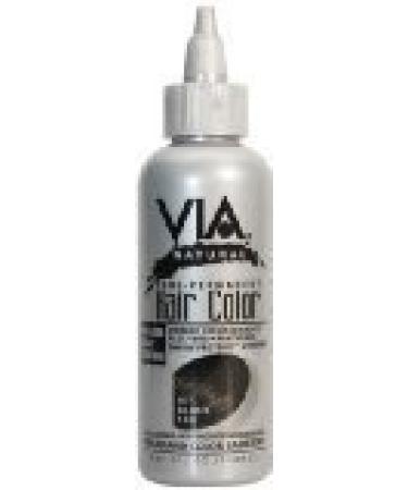 VIA Natural Semi Permanent Hair Color - #130 Jet Black 4 oz.