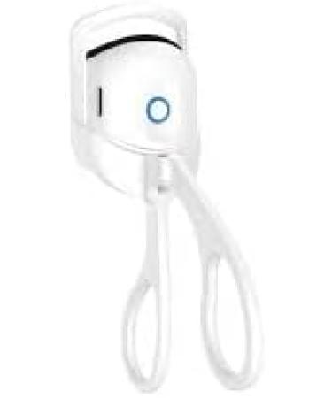 Rechargeable Heated Eyelash Curler | Handheld Electric Curler with 2 Heating Modes & Silicone Pad for Long-Lasting Curls - Ideal for Effortless Beauty (White - Buy Online on GoSupps.com
