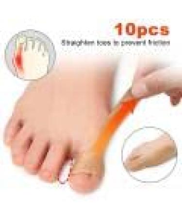 10 Pcs Turf Toe Straps - Skin-Friendly Adhesive Toe Straighteners for Men & Women - Buy Online on GoSupps.com