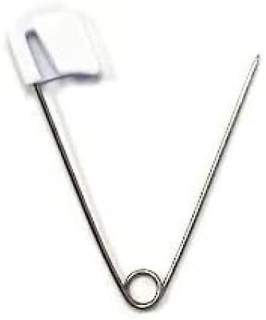 Nappy Pins Safety Lock - 24 Pcs White Diaper Pins for Baby Infants Kids - Buy Online on GoSupps.com
