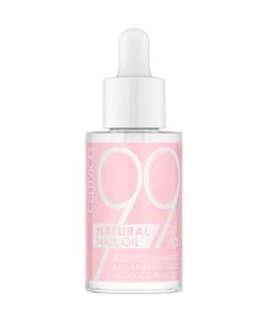 Catrice 99% Natural Nail Oil nail oil with sweet almond macadamia seeds and coconut oil transparent nourishing with oils without acetone vegan microplasty particles free (8ml)