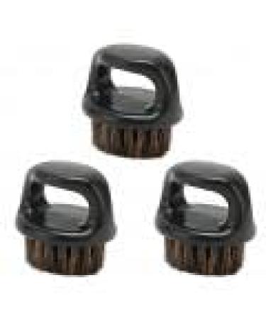 3 Piece Men's Beard Brush Set - Ring Handle Facial Cleaning & Shaving Brush with Simulated Bristles | Perfect Grooming Gift - Buy Online on GoSupps.com