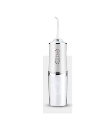 Water Pulse Cordless High Water Pressure 3 Modes 300ml Capacity Portable Dental Irrigator Oral Cleaner Water Flosser(Ivory White)