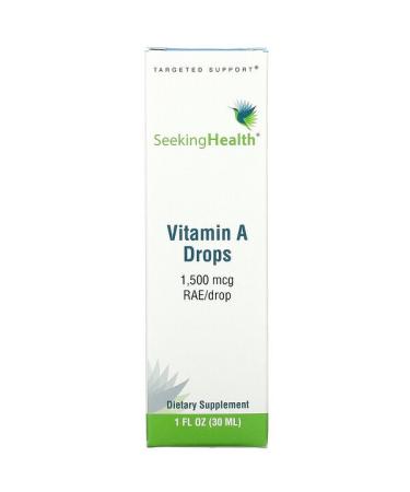 Seeking Health Vitamin A Drops 1500 mcg RAE/Drop 1 fl oz (30 ml)