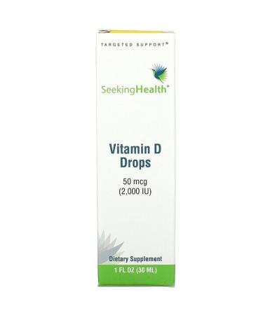 Seeking Health Vitamin D Drops 50 mcg (2000 IU) 1 fl oz (30 ml)