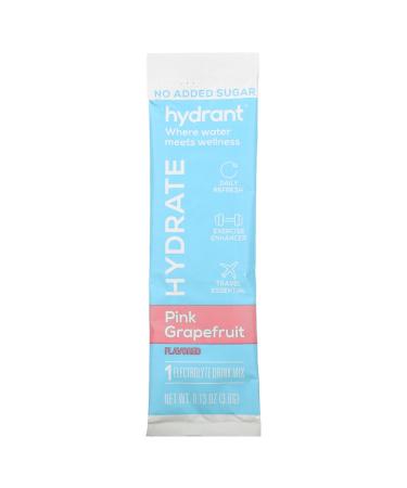 Hydrant Electrolyte Drink Mix - Pink Grapefruit 12 Pack (0.13 oz each) | Hydration Boost - Buy Online on GoSupps.com