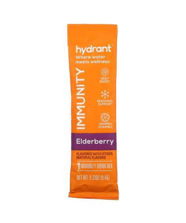 Hydrant Immunity Drink Mix - Elderberry, 12 Pack | Boost Your Immune Health! - Buy Online on GoSupps.com