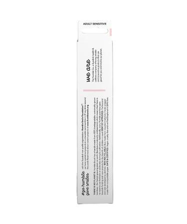 Bamboo Toothbrush for Adults - The Humble Co. Sensitive Pink | Eco-Friendly Oral Care - Buy Online on GoSupps.com