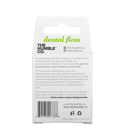 Buy The Humble Co. Fresh Mint Dental Floss 55 Yds - Eco-Friendly Oral Care - Buy Online on GoSupps.com