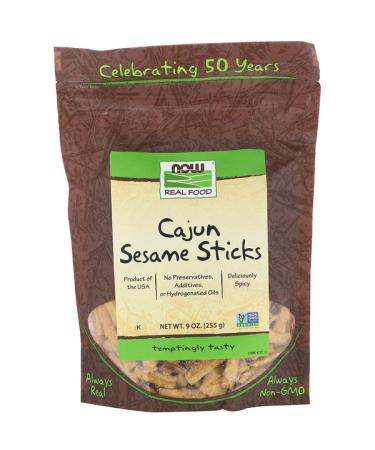 Now Foods Real Food Cajun Sesame Sticks 9 oz (255 g)