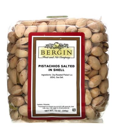 Bergin Fruit and Nut Company Pistachios Salted in Shell 12 oz (340 g)